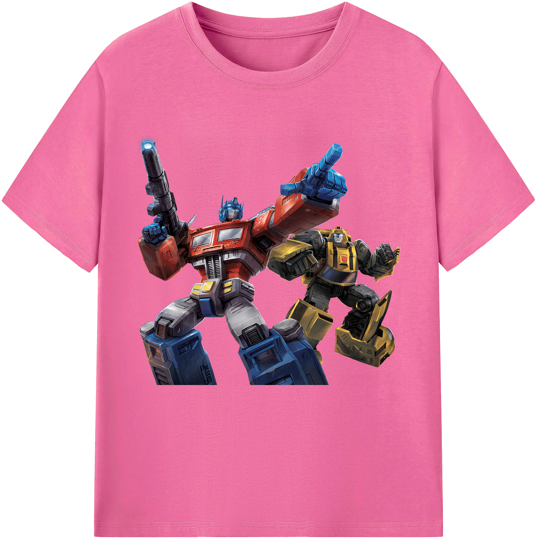 （画像用） Transformers トランスフォーマー レディースカジュアルプリントTシャツ（綿100％）